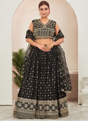 Fab Jacquard Work Engagement Readymade Lehenga Choli