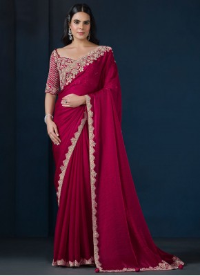 Fantastic Sequins Satin Silk Contemporary Saree