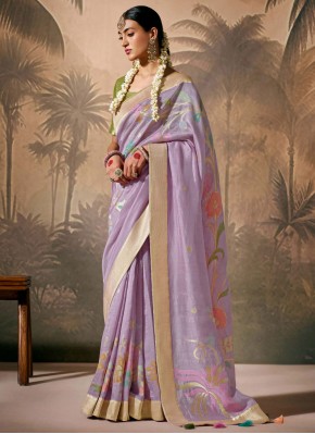 Fascinating Woven Silk Classic Saree