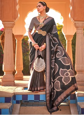 Fashionable Printed Multi Colour Kanchipuram Silk 