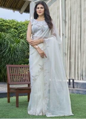 Fashionable Swarovski Traditional Saree