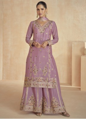 Festal Embroidered Silk Readymade Salwar Kameez