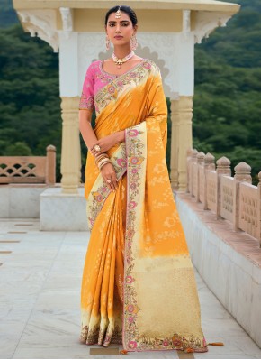 Floral Sequins Designer Saree