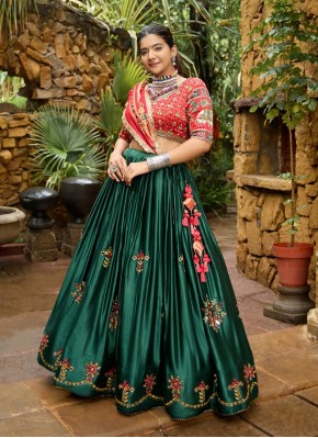 Gajji Silk Designer Readymade Lehngha Choli for Navratri