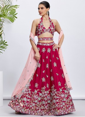 Georgette Resham Work Lehenga Choli