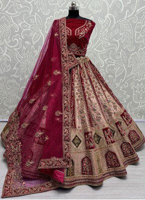 Glamorous Silk Bridal Trendy Lehenga Choli