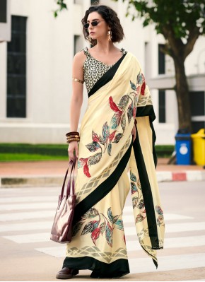 Glitzy Satin Designer Saree