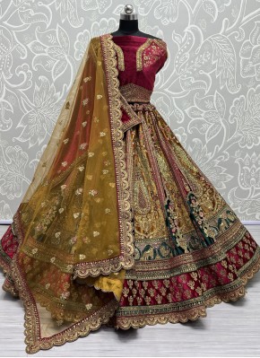 Gold Color Trendy Lehenga Choli