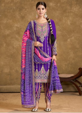 Graceful Chinon Trendy Salwar Kameez