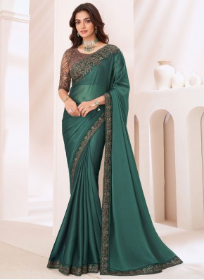 Green Color Trendy Saree