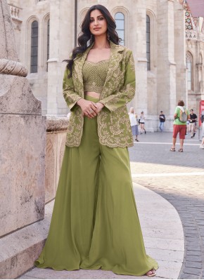 Green Party Readymade Salwar Suit