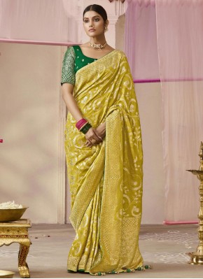 Green Party Trendy Saree