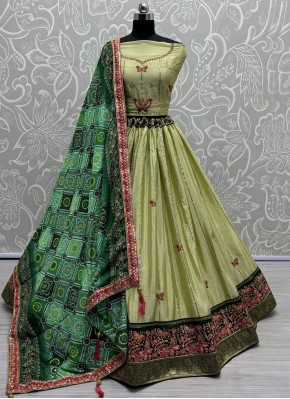 Green Silk Lehenga Choli