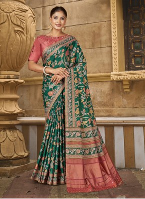 Green Silk Trendy Saree