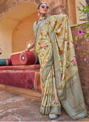 Green Silk Trendy Saree