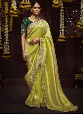 Green Thread Ceremonial Classic Saree