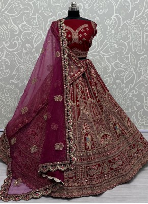 Groovy Pink and Rani Bridal Designer Lehenga Choli