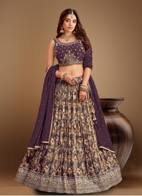 Hand Embroidery Work Chiffon Satin Designer Readymade Lehngha Choli in