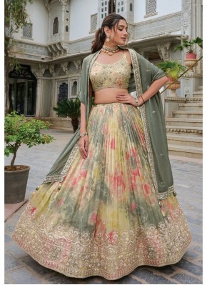 Hand Work Chiffon Designer Readymade Lehngha Choli