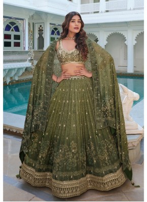 Hand Work Chiffon Designer Readymade Lehngha Choli