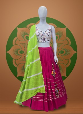 Hand Work Chiffon Navratri Chaniya Choli in