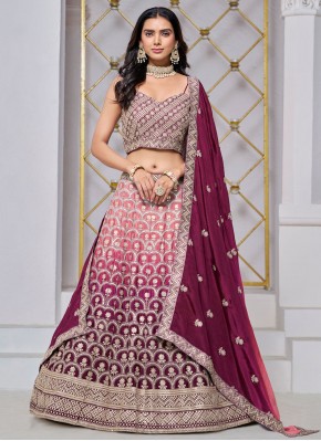 Ideal Maroon Lehenga Choli