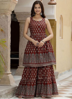 Immaculate Cotton Print Trendy Salwar Kameez