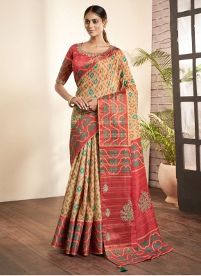 Impeccable Bhagalpuri Silk Woven Contemporary Sare