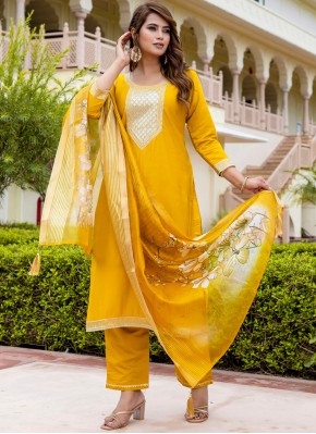 Imposing Viscose Embroidered Trendy Salwar Kameez