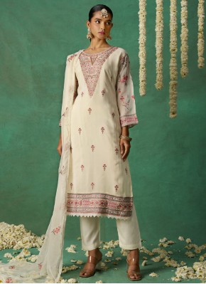 Impressive Embroidered Pant Style Suit