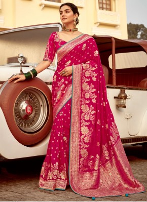 Innovative Rani Ceremonial Contemporary Saree