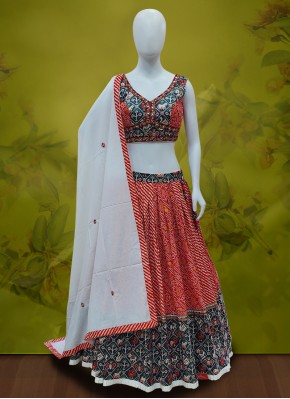 Integral Cotton Garba Chaniya Choli for Festival