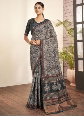 Intricate Silk Multi Colour Designer Saree