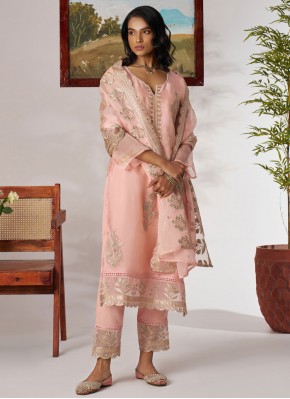 Intriguing Organza Zari Trendy Salwar Kameez