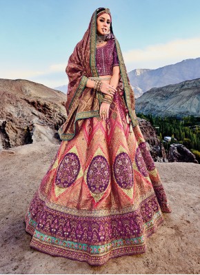 Jacquard Trendy Lehenga Choli in Multi Colour