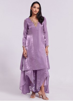 Lavender Color Designer Kurti