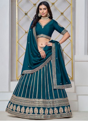 Lavish Art Silk Sequins Morpeach  Trendy Lehenga Choli