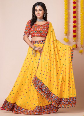 Magnificent Rayon Machine Embroidery  Lehenga Choli