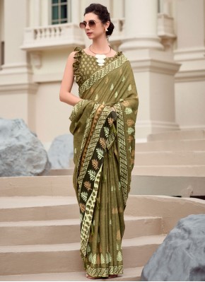 Majesty Green Designer Saree