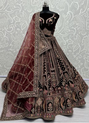 Maroon Wedding Lehenga Choli