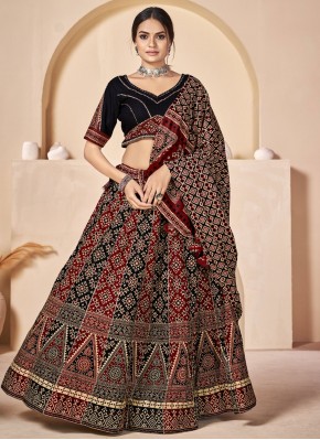 Marvelous Multi Colour Festival Readymade Lehenga 