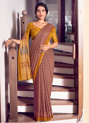 Masterly Brown Traditional Saree