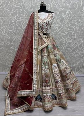 Miraculous White Bridal Trendy Lehenga Choli