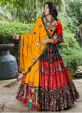 Mirror Work Cotton Navratri Chaniya Choli in