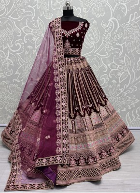 Mod Velvet Designer Lehenga Choli