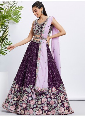 Modern Purple Lehenga Choli