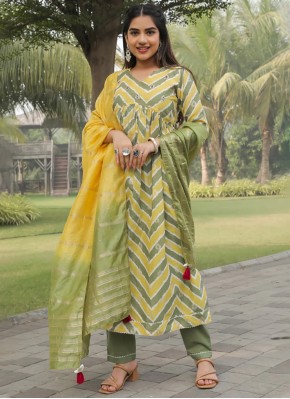 Modernistic Embroidered Multi Colour Readymade Sal