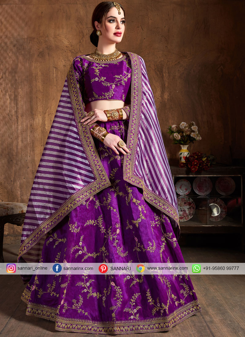 purple colour chaniya choli