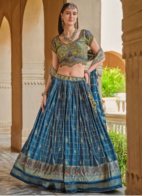 Morpeach  Ceremonial Silk Readymade Lehenga Choli