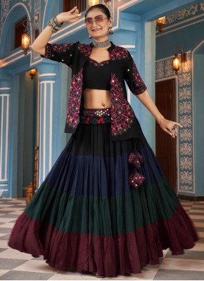 Multi Colour Ceremonial Readymade Lehenga Choli